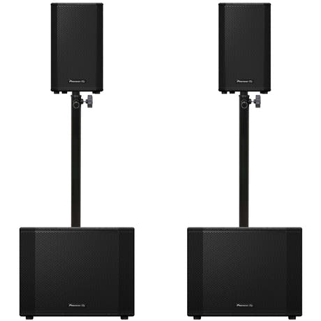 Pioneer DJ 2x XPRS-1152ST + 2x XPRS-82 Pacchetto