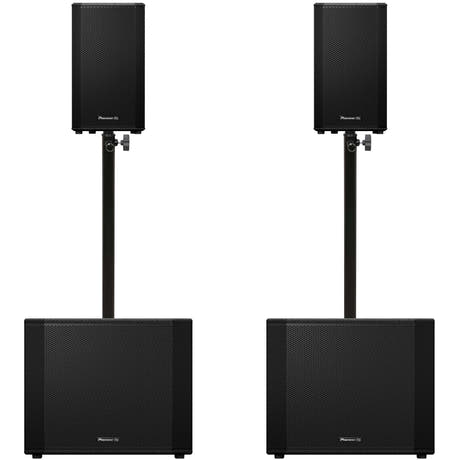 Pioneer DJ 2x XPRS-1182ST + 2x XPRS-102 Pacchetto